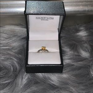 Honey Topaz Birthstone Ring